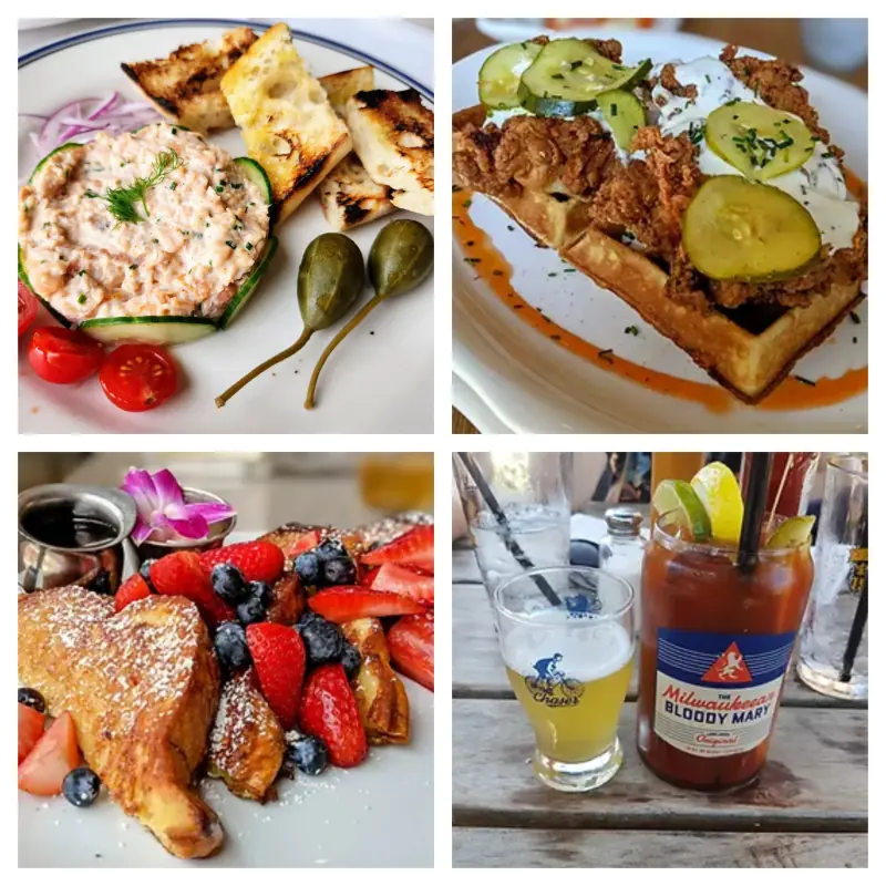 Best brunch spots in Milwaukee collage