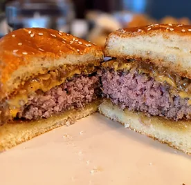 Wild Root's duck fat burger